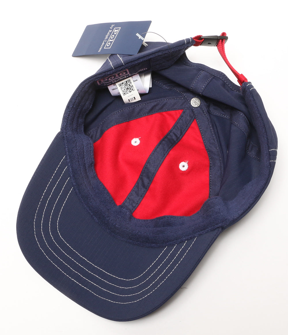 美品 POLO RALPH LAUREN キャップ RL ATHL.CLUB ナイロン NAVY メンズ SIZE ONE SIZE ポロ・ラルフローレン