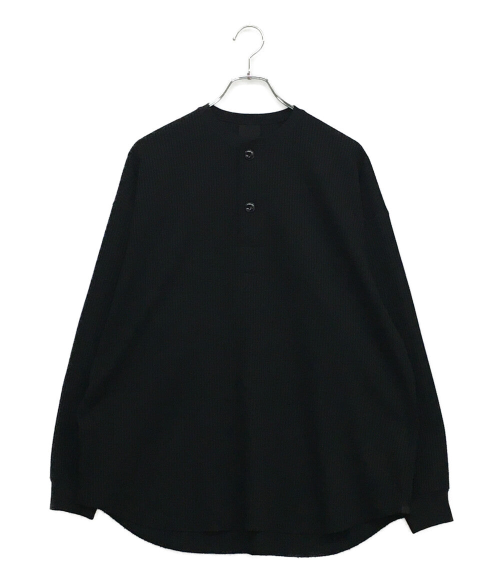 DAIWA PIER39 長袖Ｔシャツ TECH THERMAL HENLEY ブラック BE-33025W メンズ SIZE S ダイワ