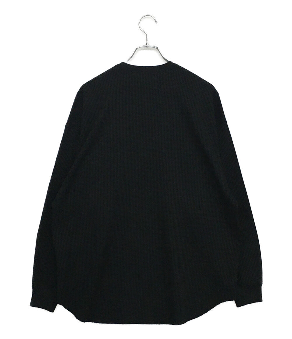 DAIWA PIER39 長袖Ｔシャツ TECH THERMAL HENLEY ブラック BE-33025W メンズ SIZE S ダイワ