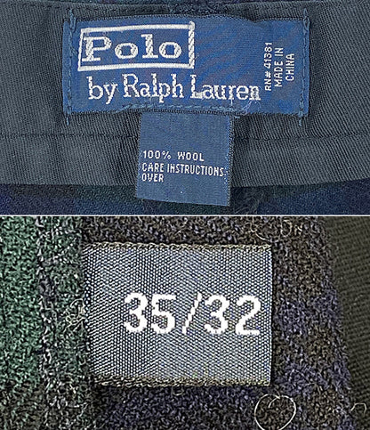 RALPH LAUREN パンツ ウール ブラックウェッチ メンズ SIZE 35/32 ラルフローレン