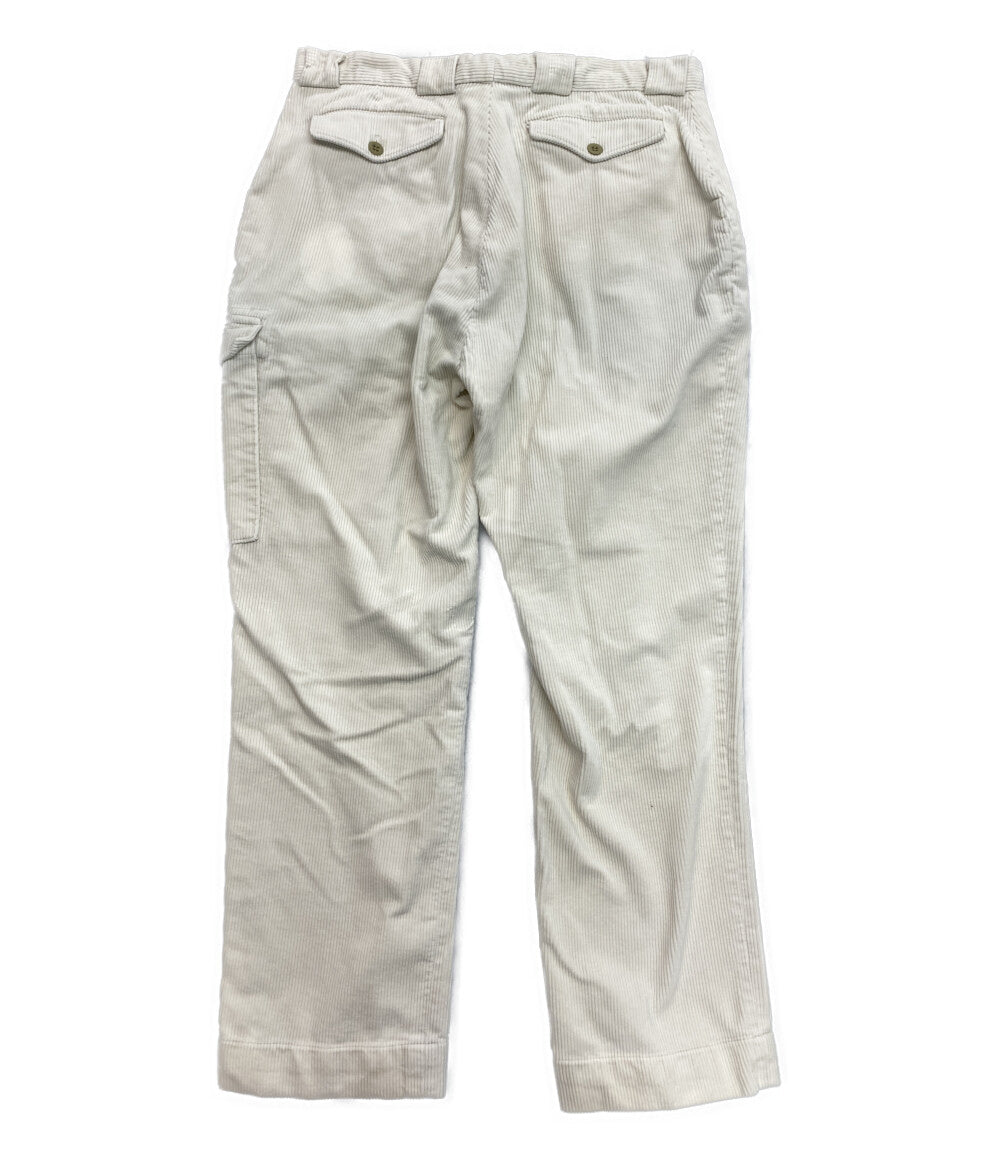 RALPH LAUREN パンツ 太畝コーデュロイ ホワイト カーゴ メンズ SIZE 38/32 ラルフローレン