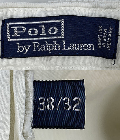RALPH LAUREN パンツ 太畝コーデュロイ ホワイト カーゴ メンズ SIZE 38/32 ラルフローレン