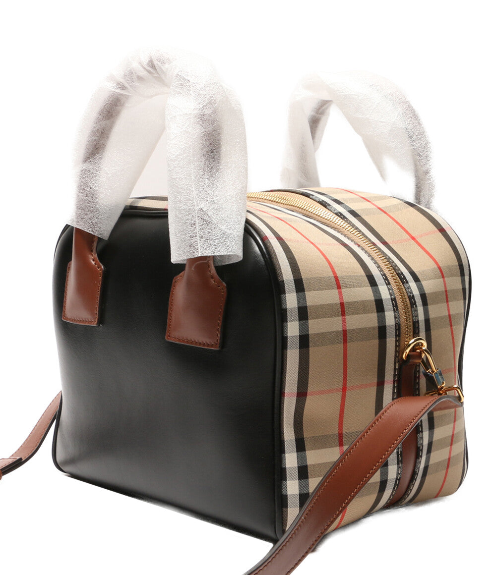 美品 BURBERRY 2WAY ショルダーバッグ CUBE レディース バーバリー