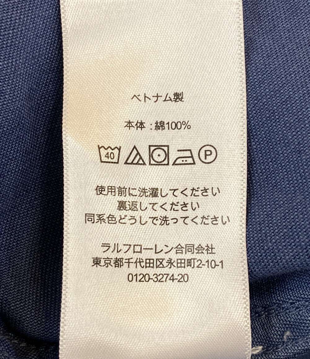 美品 RALPH LAUREN ジャケット ワーク ユーロワークデザイン USED加工 ネイビー メンズ SIZE L ラルフローレン