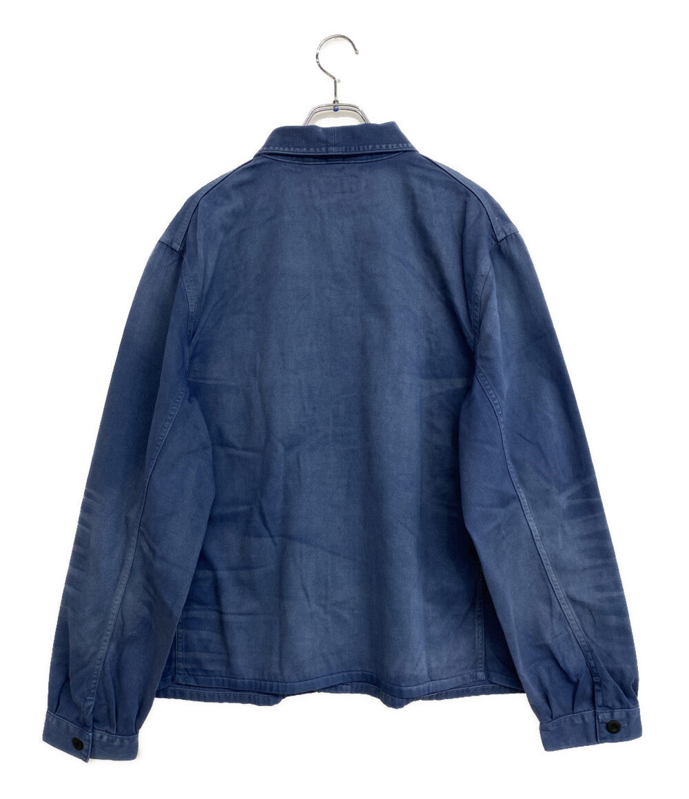 美品 RALPH LAUREN ジャケット ワーク ユーロワークデザイン USED加工 ネイビー メンズ SIZE L ラルフローレン