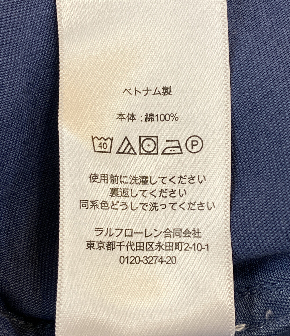 美品 RALPH LAUREN ジャケット ワーク ユーロワークデザイン USED加工 ネイビー メンズ SIZE L ラルフローレン