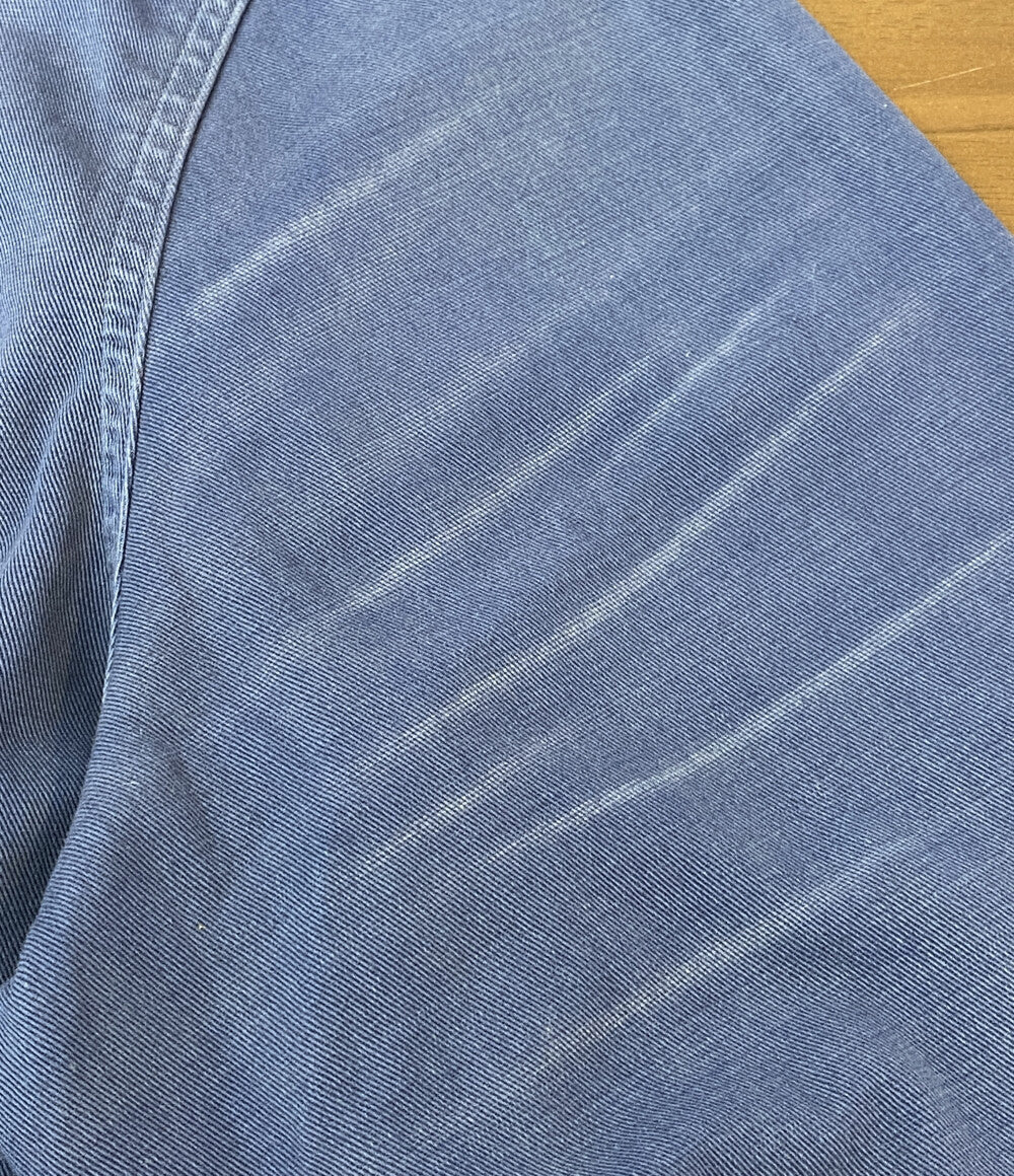 美品 RALPH LAUREN ジャケット ワーク ユーロワークデザイン USED加工 ネイビー メンズ SIZE L ラルフローレン