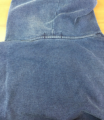 美品 POLO RALPH LAUREN パーカー インディゴ フレンチテリー パッチワークフーディ メンズ SIZE XXL ポロ・ラルフローレン