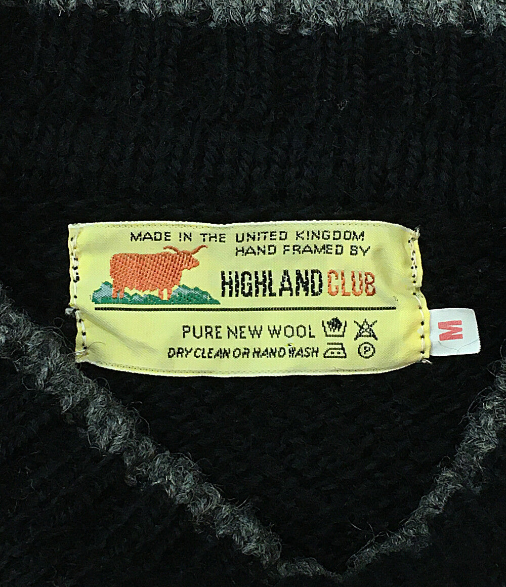 Highland club ハイランドクラブ モヘアニット ブラック メンズ SIZE M