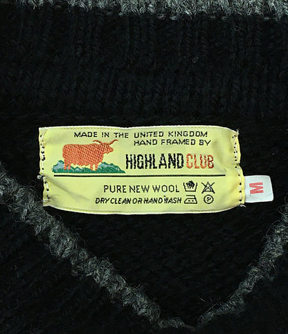 Highland club ハイランドクラブ モヘアニット ブラック メンズ SIZE M