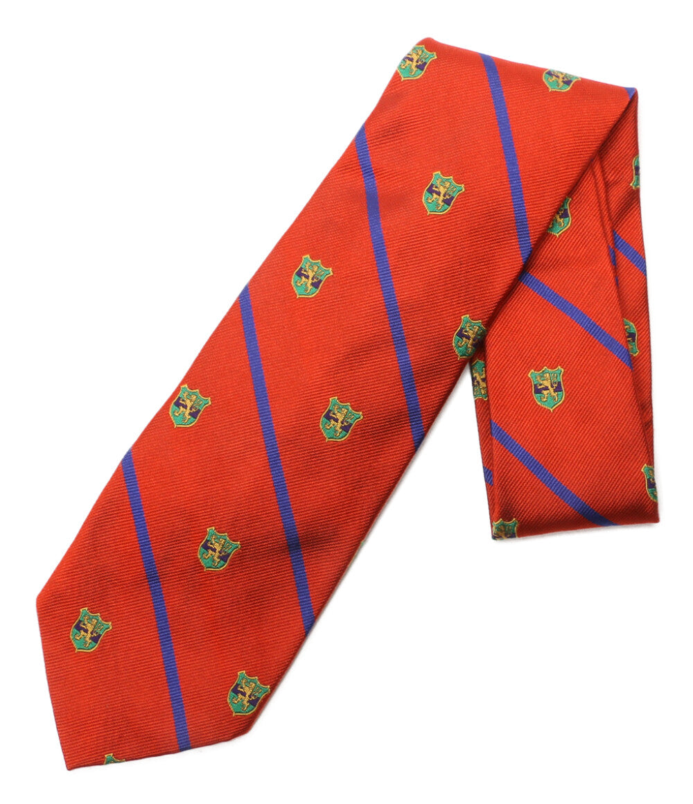 美品 POLO RALPH LAUREN ネクタイ ヴィンテージインスパイアード シルク オレンジ メンズ ポロ・ラルフローレン