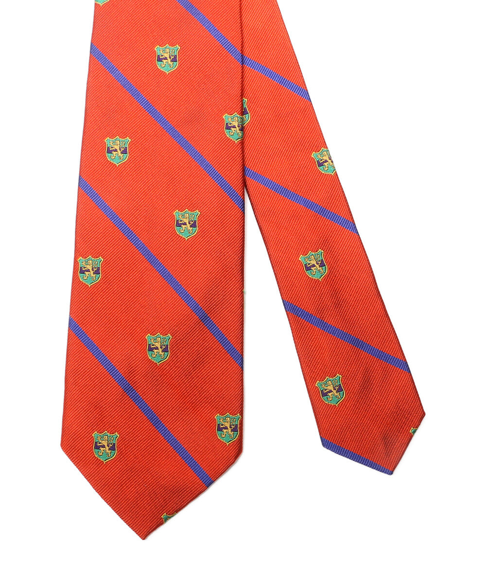 美品 POLO RALPH LAUREN ネクタイ ヴィンテージインスパイアード シルク オレンジ メンズ ポロ・ラルフローレン