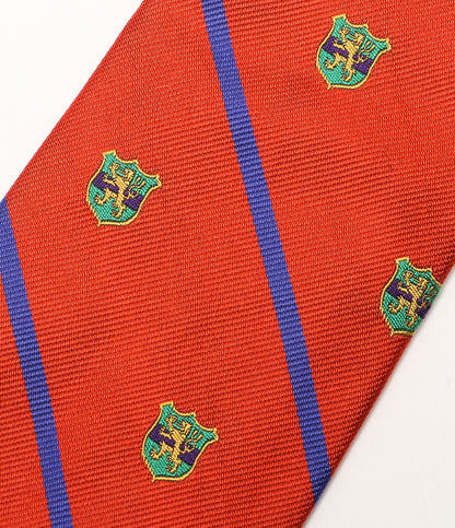美品 POLO RALPH LAUREN ネクタイ ヴィンテージインスパイアード シルク オレンジ メンズ ポロ・ラルフローレン