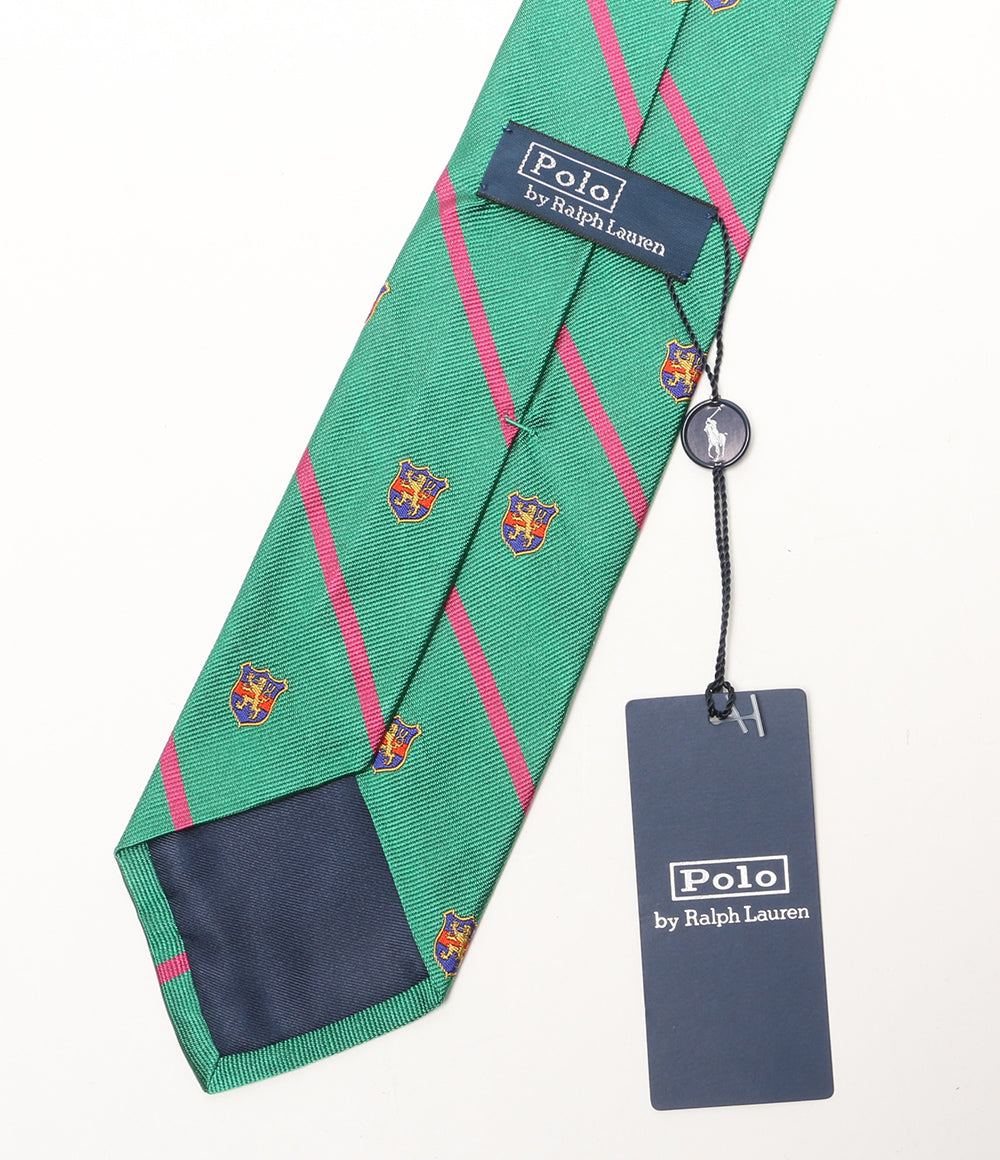 美品 POLO RALPH LAUREN ネクタイ ストライプド シルク レップ クラブ