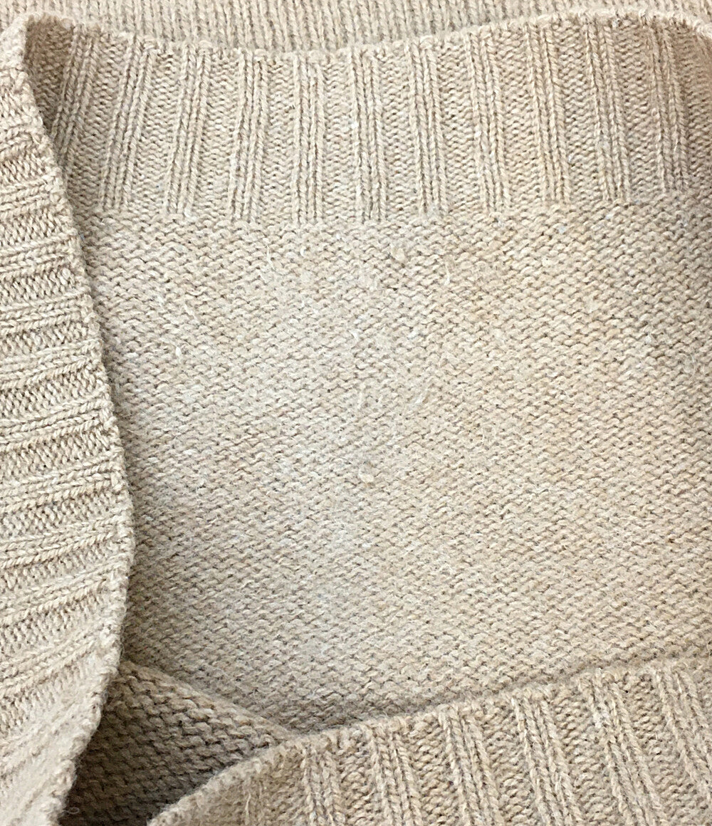 A.P.C. ニット 古着 90s イタリア製 ライトブラウン ウール100 メンズ SIZE 2 アーペーセー