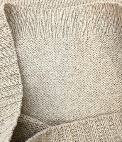 A.P.C. ニット 古着 90s イタリア製 ライトブラウン ウール100 メンズ SIZE 2 アーペーセー