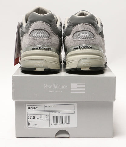 美品 new balance スニーカー USA製 Dワイズ U992GY メンズ SIZE 27cm ニューバランス