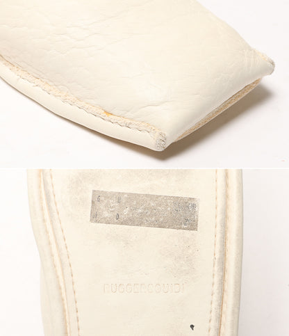 GUIDI サンダル ホワイト レザー SLQ01 メンズ SIZE 41 グイディ