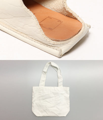 GUIDI サンダル ホワイト レザー SLQ01 メンズ SIZE 41 グイディ