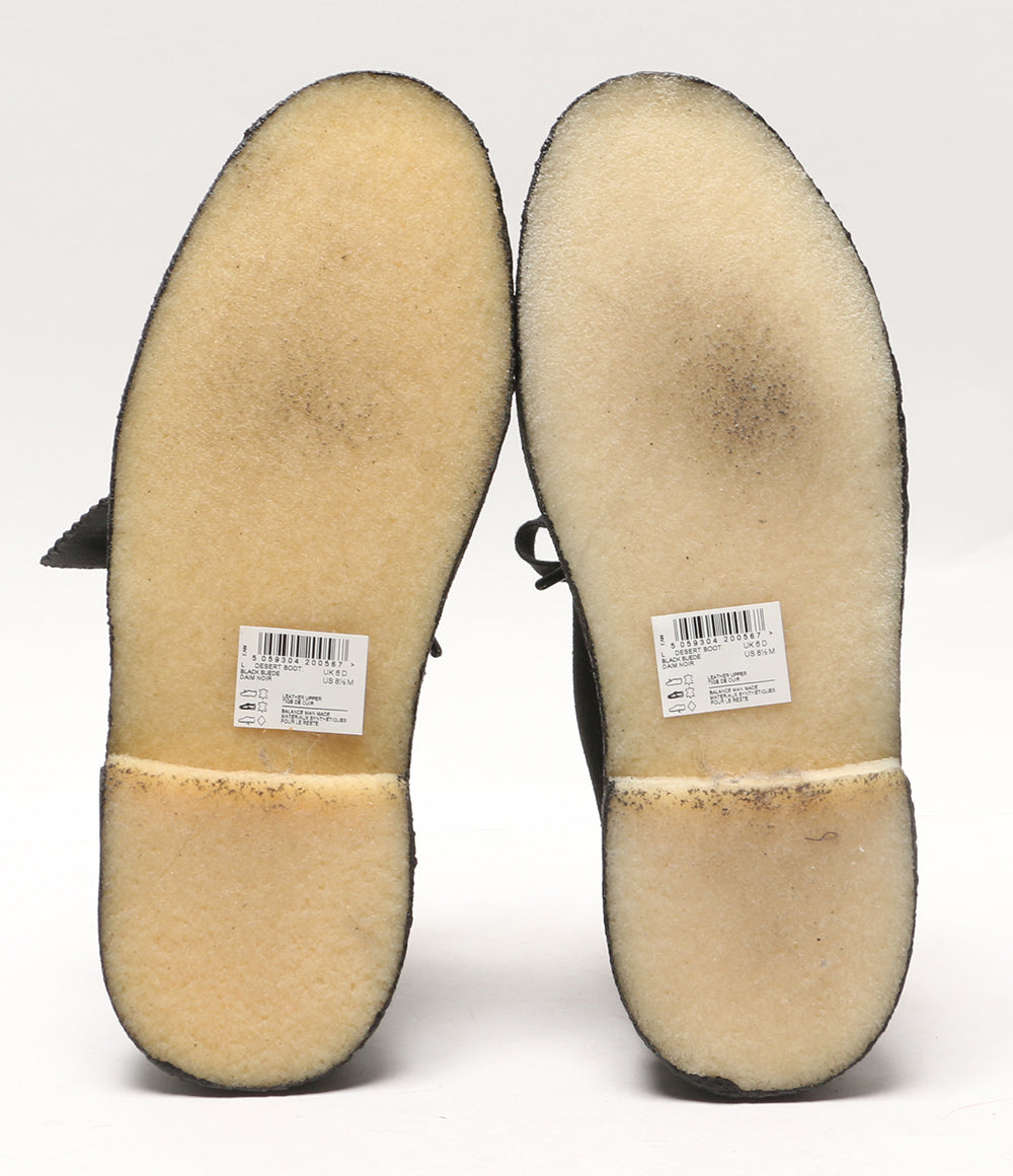Clarks ブーツ DESERT BOOT BLK SUEDE 261555244060 レディース SIZE UK6 クラークス