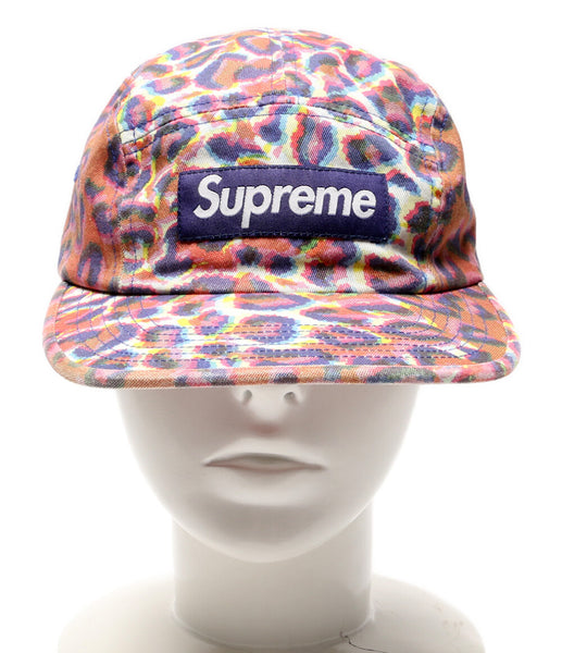 Supreme キャップ WASHED TWILL CAMP CAP レオパード 24FW レディース