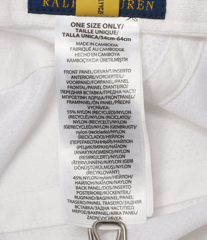 美品 POLO RALPH LAUREN キャップ メッシュパネルド リップストップ メンズ SIZE ONE SIZE ポロ・ラルフローレン