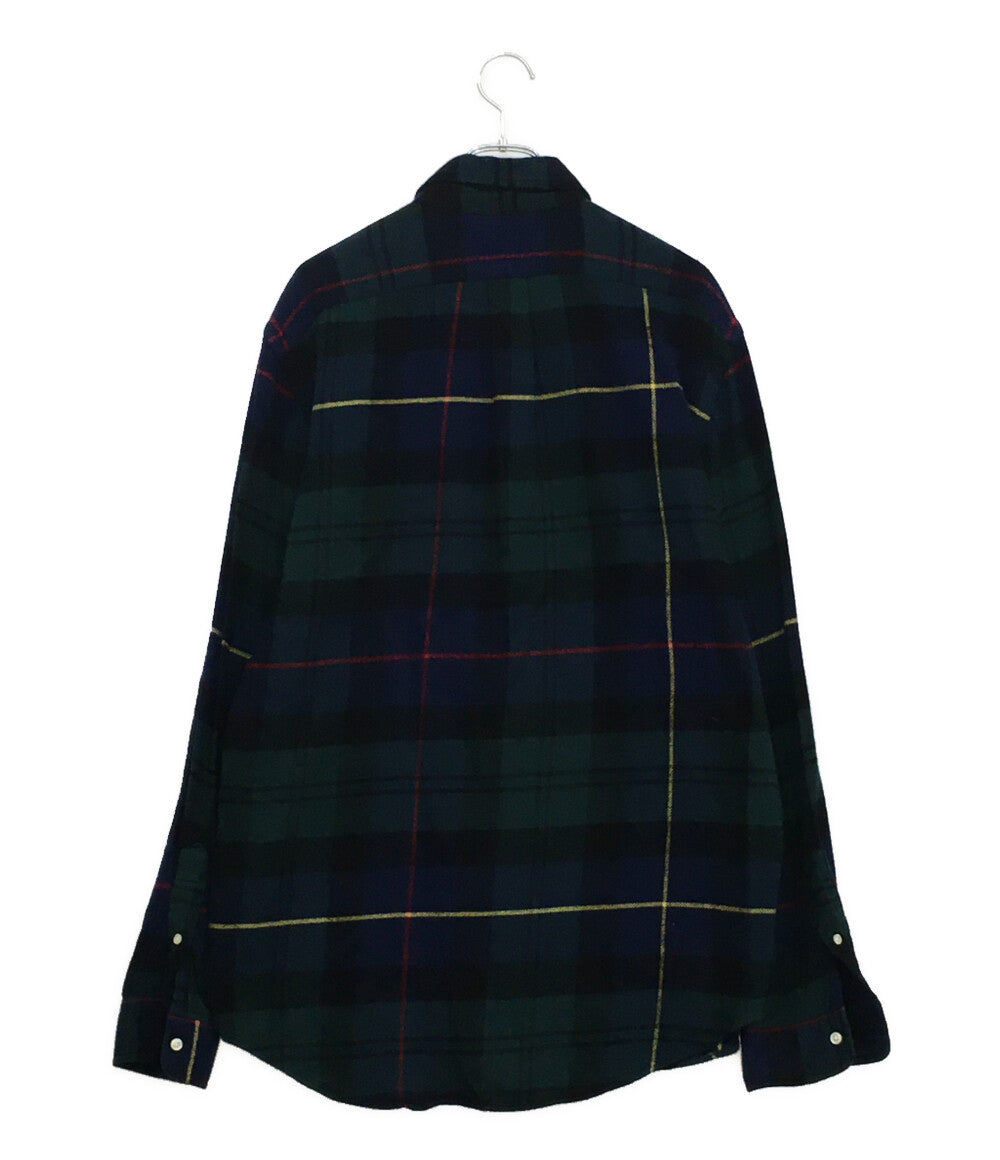 RALPH LAUREN 長袖シャツ ボタンダウン ヘビーネル NAVY メンズ SIZE L ラルフローレン