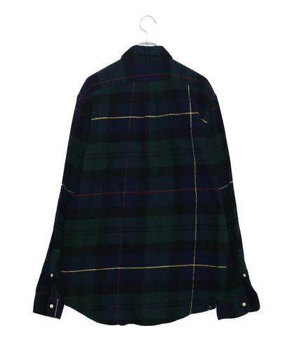 RALPH LAUREN 長袖シャツ ボタンダウン ヘビーネル NAVY メンズ SIZE L ラルフローレン