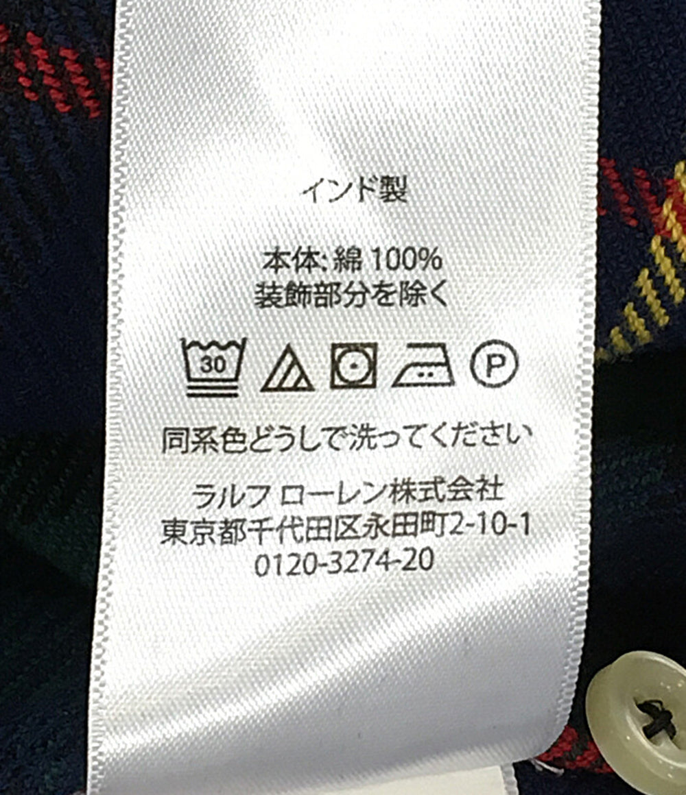 RALPH LAUREN 長袖シャツ ボタンダウン ヘビーネル NAVY メンズ SIZE L ラルフローレン