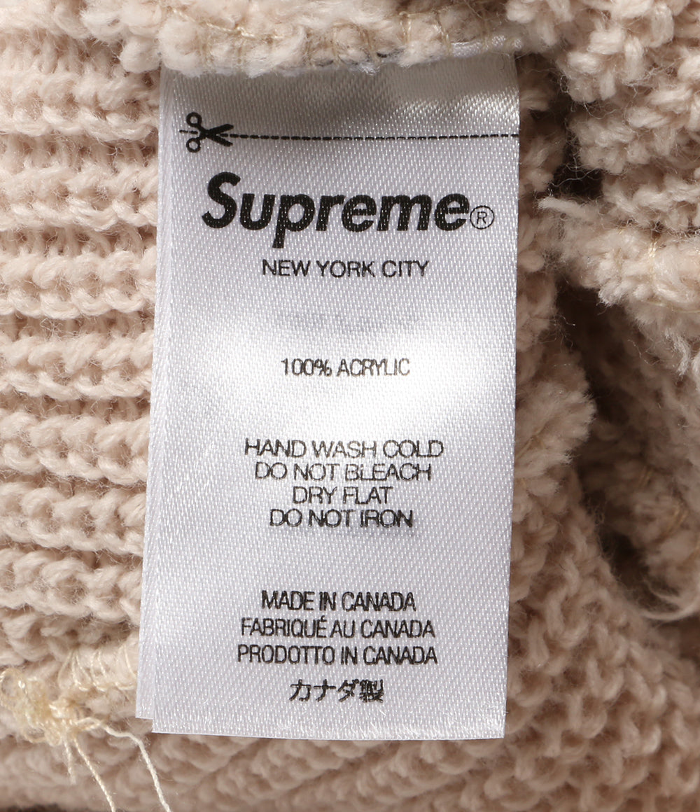 Supreme ニット帽 LOOSE GAUGE BEANIE ベージュ レディース