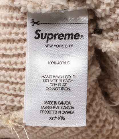 Supreme ニット帽 LOOSE GAUGE BEANIE ベージュ レディース シュプリーム
