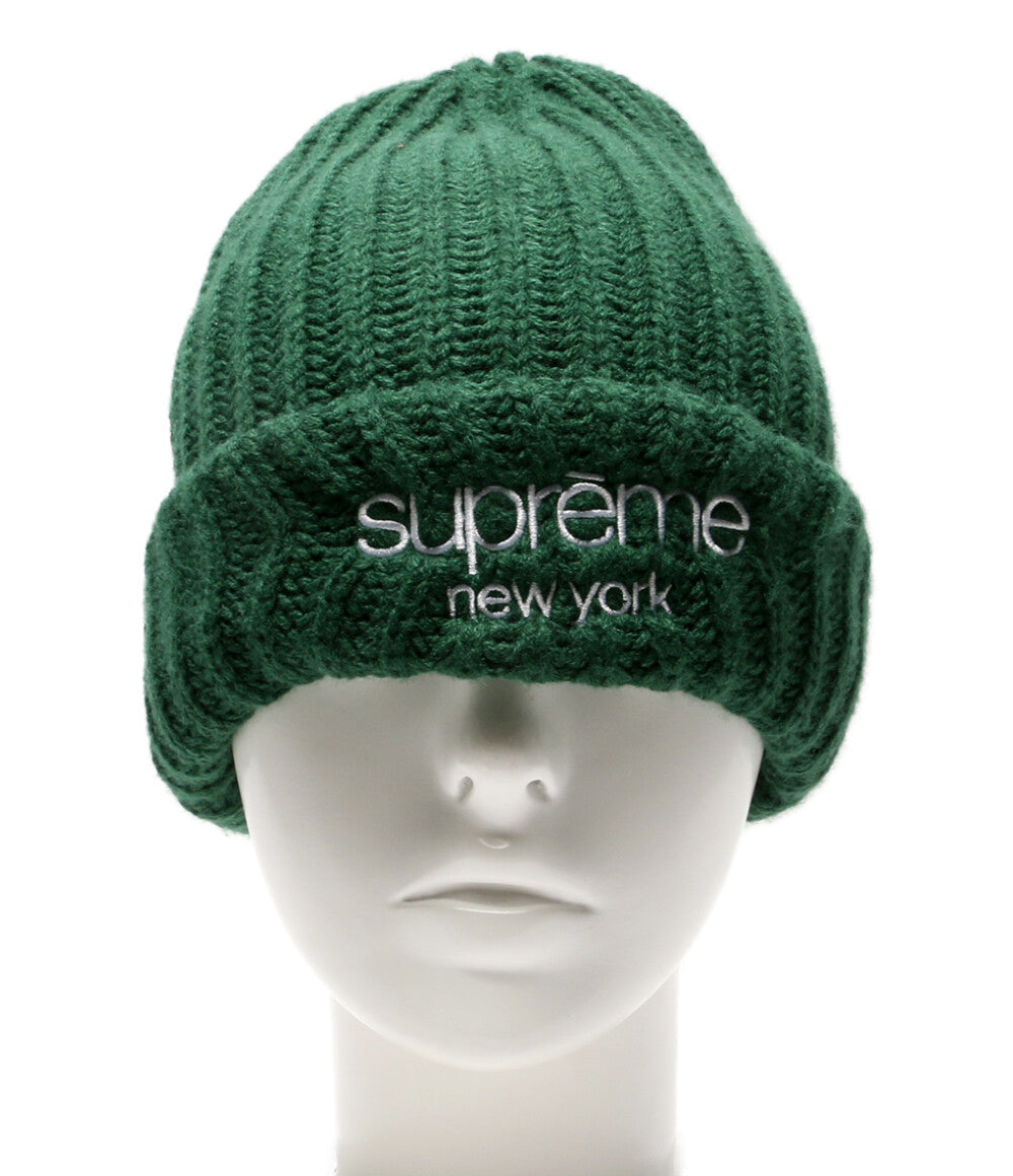 Supreme ニット帽 CLASSIC LOGO CHUNKYRIBBED メンズ シュプリーム