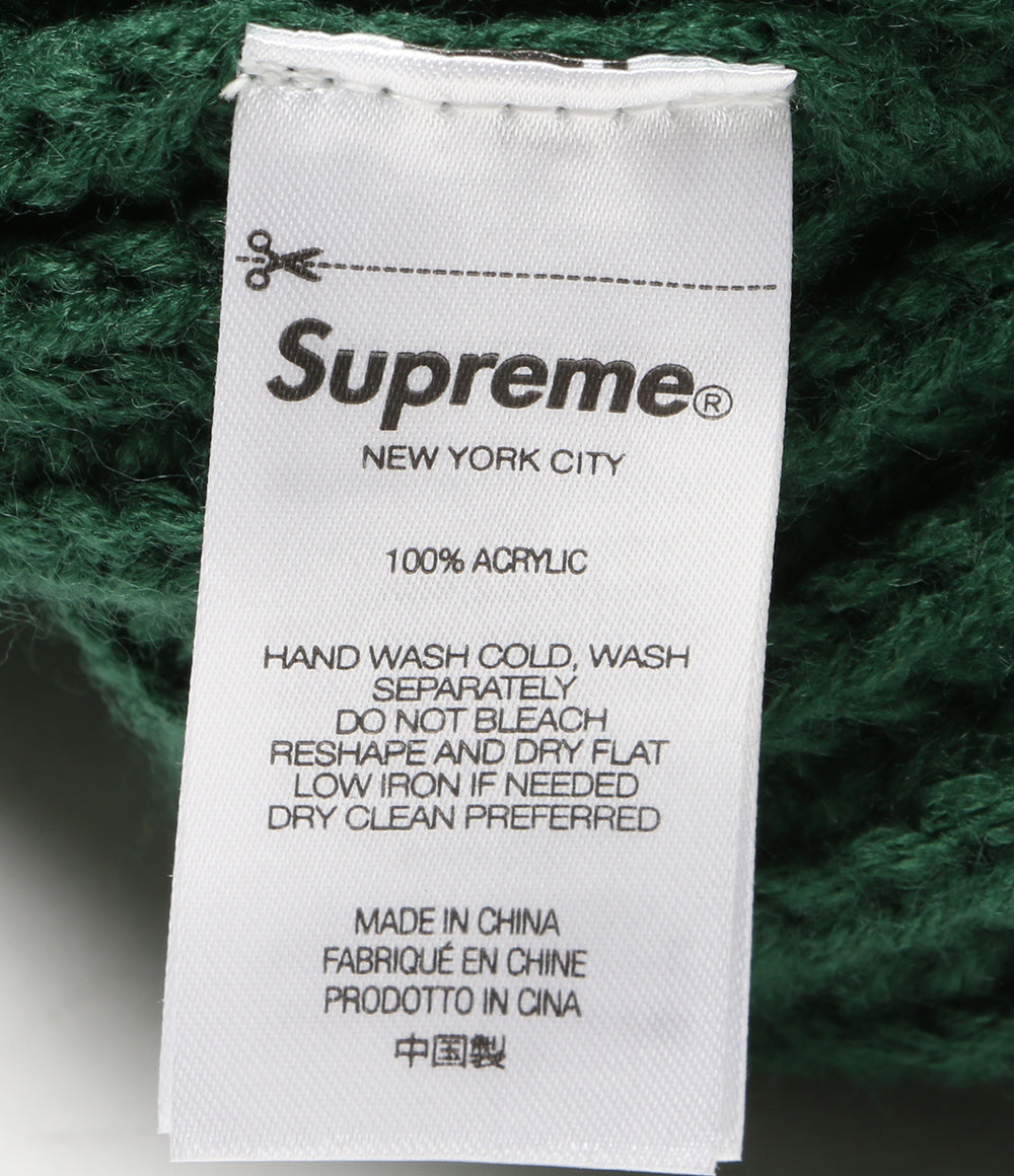 Supreme ニット帽 CLASSIC LOGO CHUNKYRIBBED メンズ シュプリーム