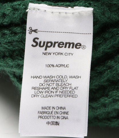 Supreme ニット帽 CLASSIC LOGO CHUNKYRIBBED メンズ シュプリーム