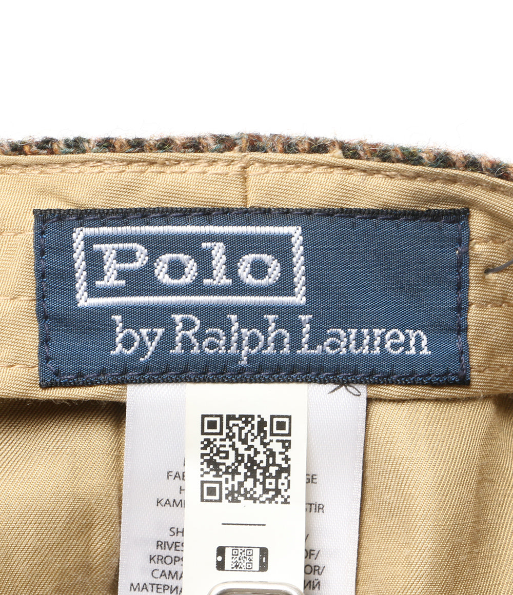 美品 POLO RALPH LAUREN キャップ MOON WOOL HUNTING HAT BROWN メンズ SIZE L/XL ポロ・ラルフローレン