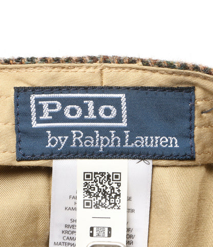 美品 POLO RALPH LAUREN キャップ MOON WOOL HUNTING HAT BROWN メンズ SIZE L/XL ポロ・ラルフローレン