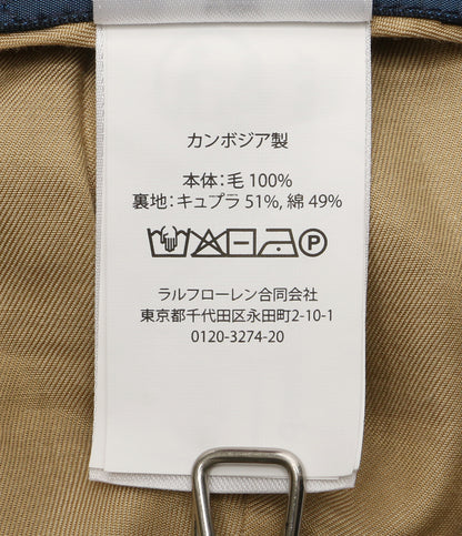 美品 POLO RALPH LAUREN キャップ MOON WOOL HUNTING HAT BROWN メンズ SIZE L/XL ポロ・ラルフローレン