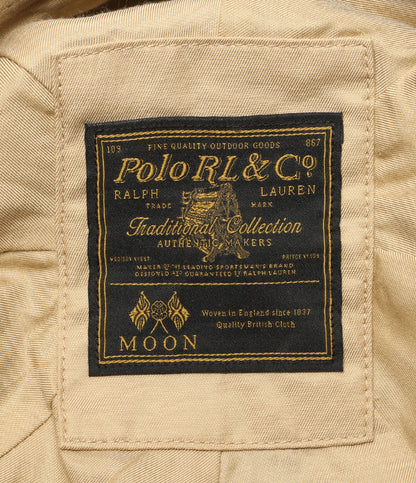 美品 POLO RALPH LAUREN キャップ MOON WOOL HUNTING HAT BROWN メンズ SIZE L/XL ポロ・ラルフローレン