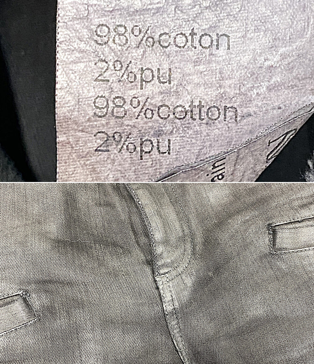BALMAIN パンツ コーティング ブラック T548 B363 メンズ SIZE 32 バルマン