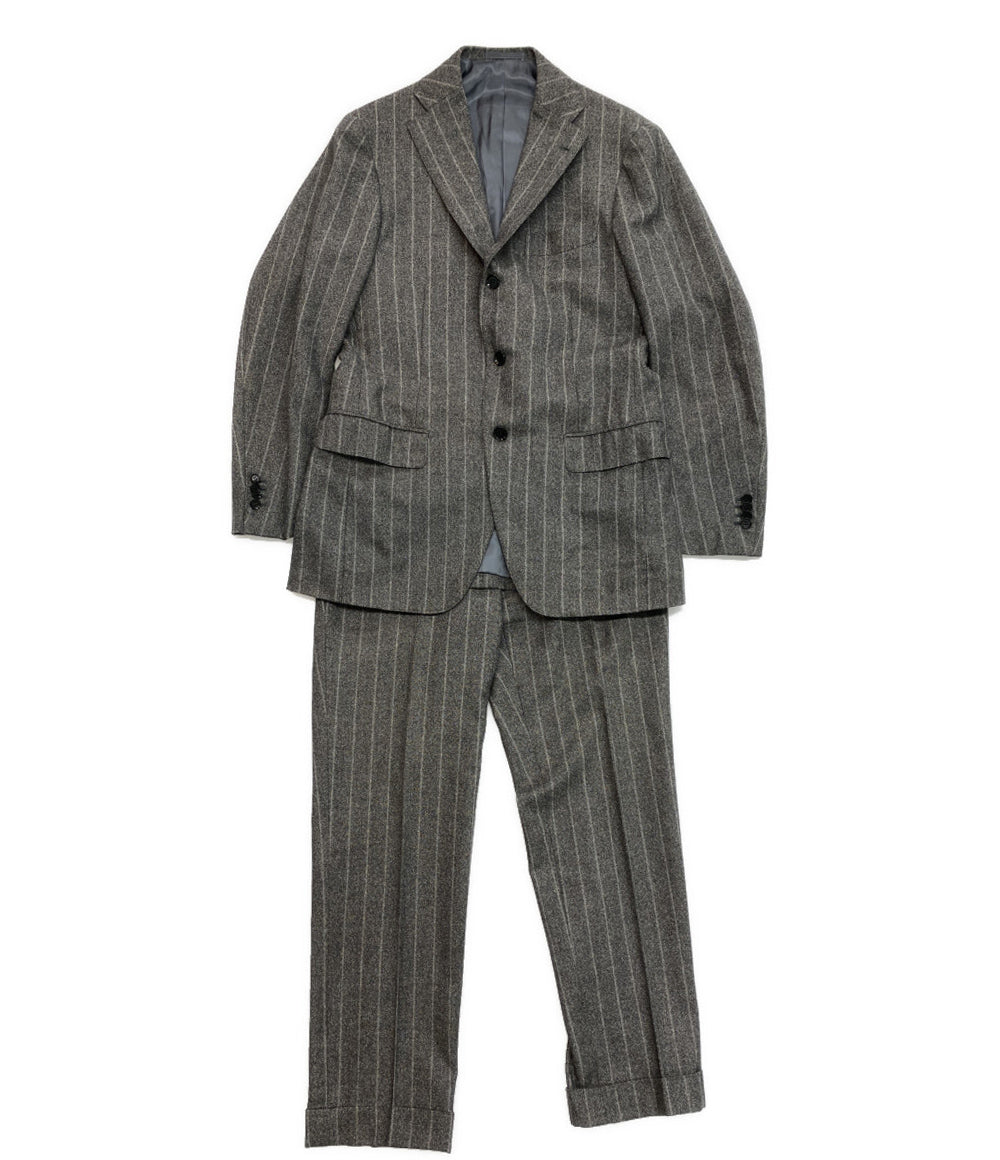 RING JACKET スーツ グレー ストライプ RT025F40C メンズ SIZE 48 リングジャケット