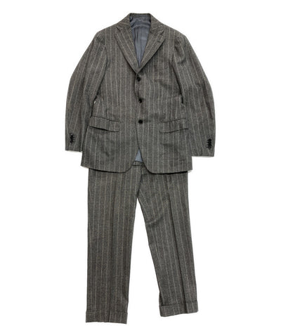 RING JACKET スーツ グレー ストライプ RT025F40C メンズ SIZE 48 リングジャケット