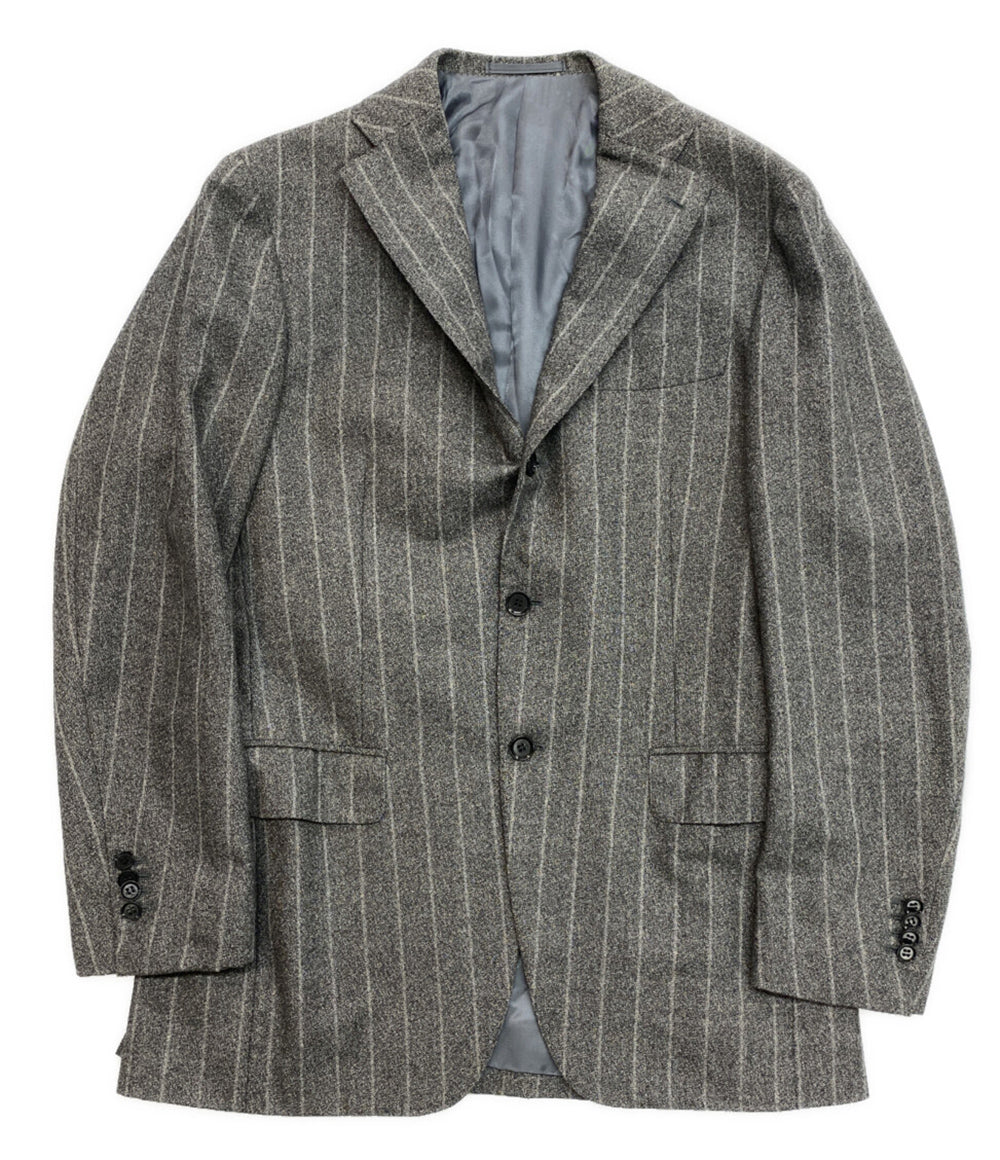 RING JACKET スーツ グレー ストライプ RT025F40C メンズ SIZE 48 リングジャケット