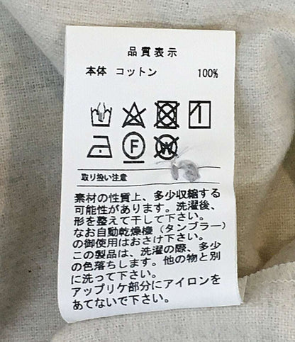 美品 DESCENDANT ベースボールシャツ ベージュ コットン メンズ SIZE 1 ディセンダント