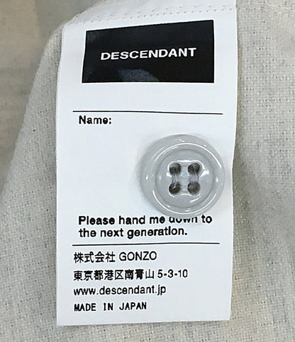 美品 DESCENDANT ベースボールシャツ ベージュ コットン メンズ SIZE 1 ディセンダント