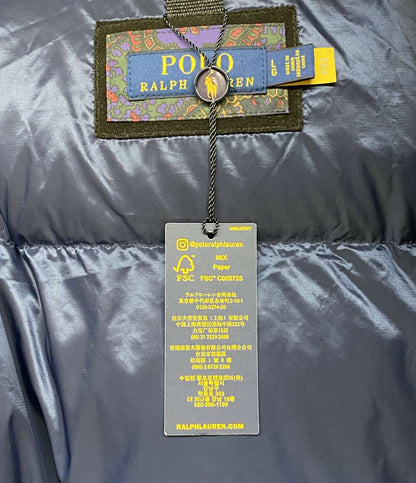 美品 POLO RALPH LAUREN ダウンジャケット ウォーターリペラント ペイズリー メンズ SIZE L ポロ・ラルフローレン