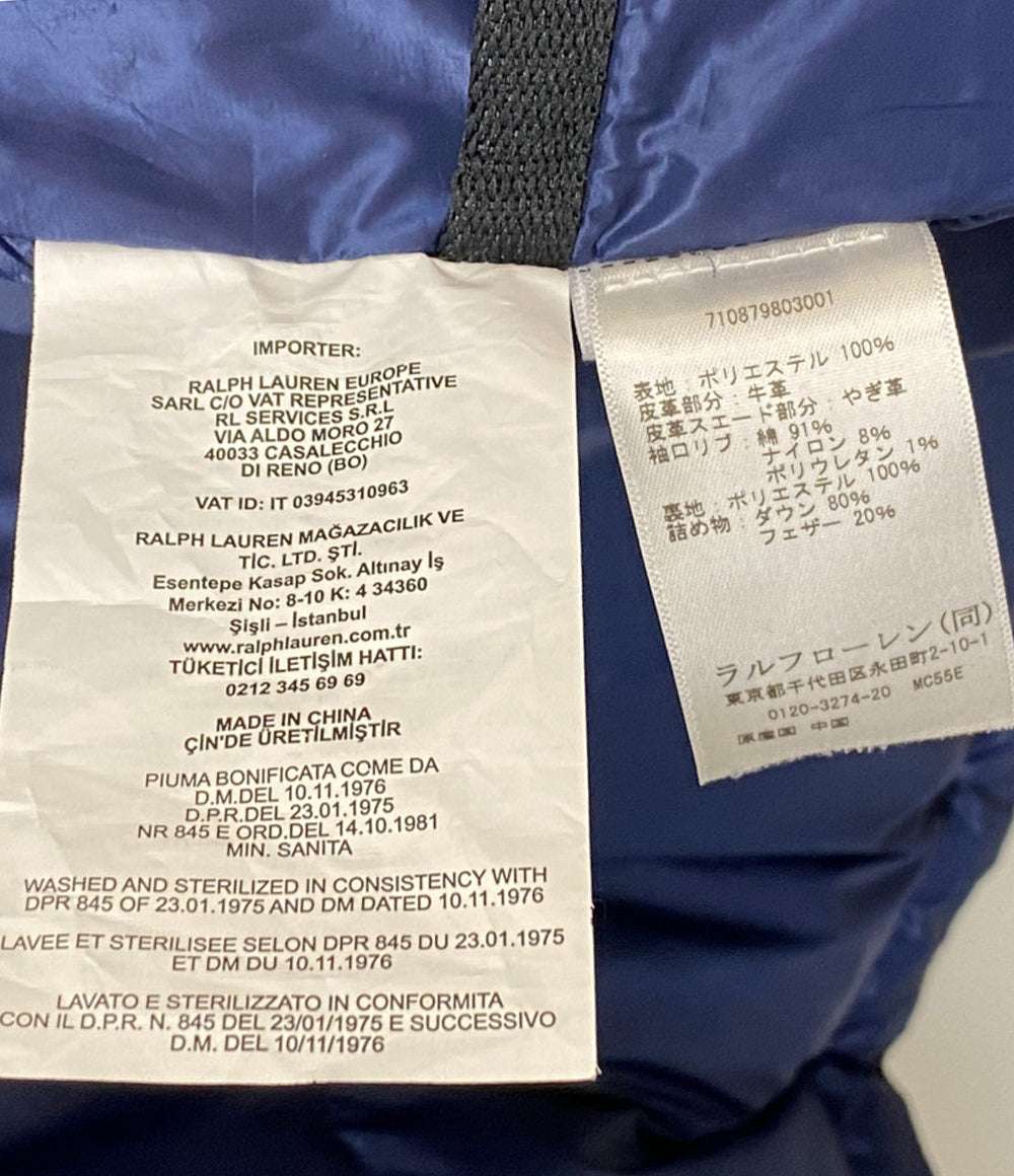 美品 POLO RALPH LAUREN ダウンジャケット ウォーターリペラント ペイズリー メンズ SIZE L ポロ・ラルフローレン