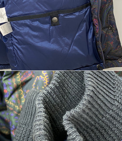美品 POLO RALPH LAUREN ダウンジャケット ウォーターリペラント ペイズリー メンズ SIZE L ポロ・ラルフローレン
