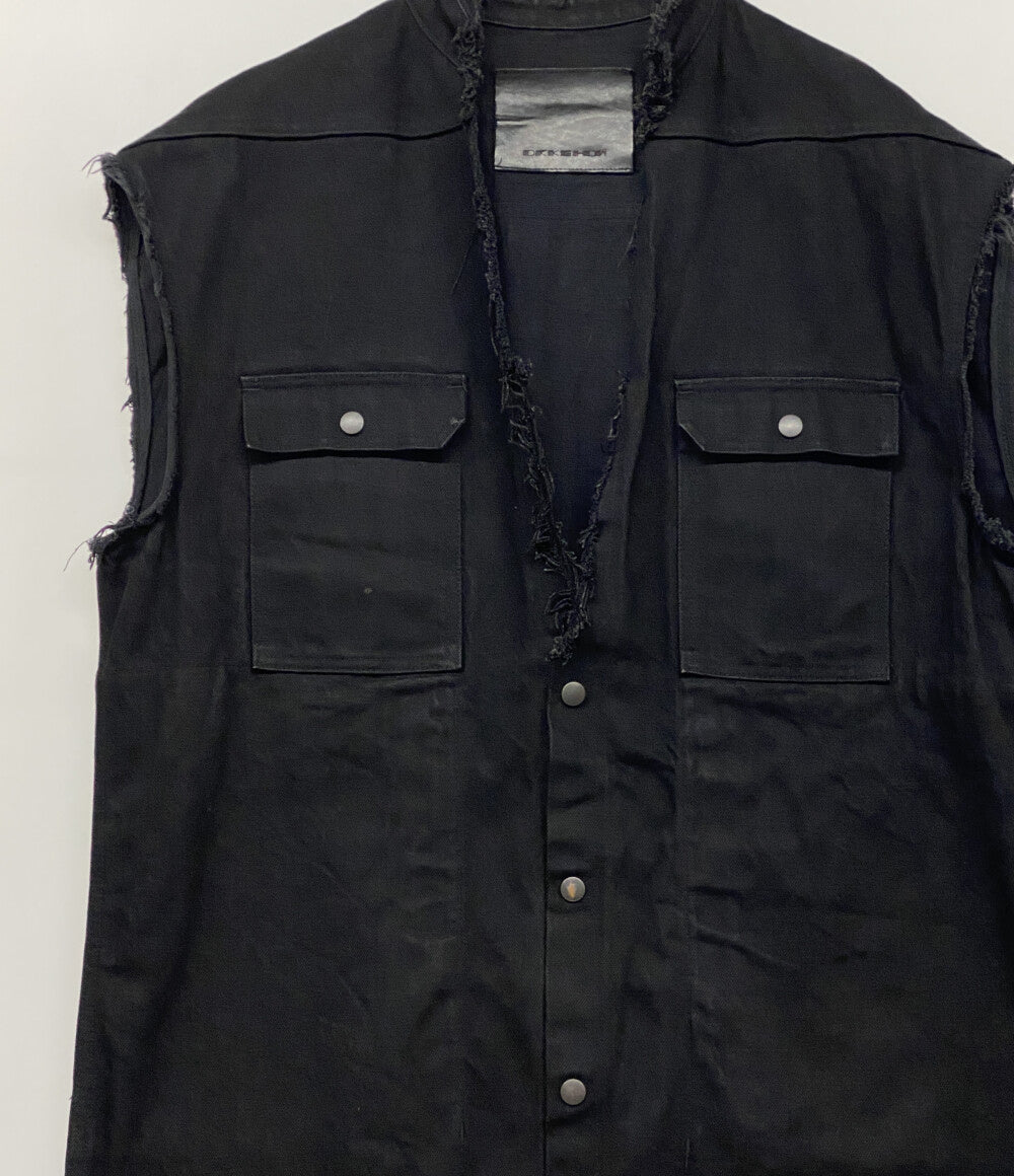 RICK OWENS DRKSHDW リック オウエンス ダークシャドウ ベスト RR02B2736-HBLKJP メンズ SIZE S