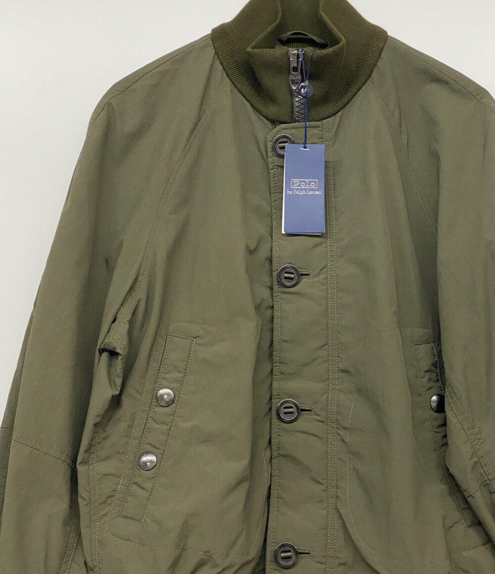 美品 POLO RALPH LAUREN ジャケット ミリタリー BOMBER オリーブ メンズ SIZE S ポロ・ラルフローレン