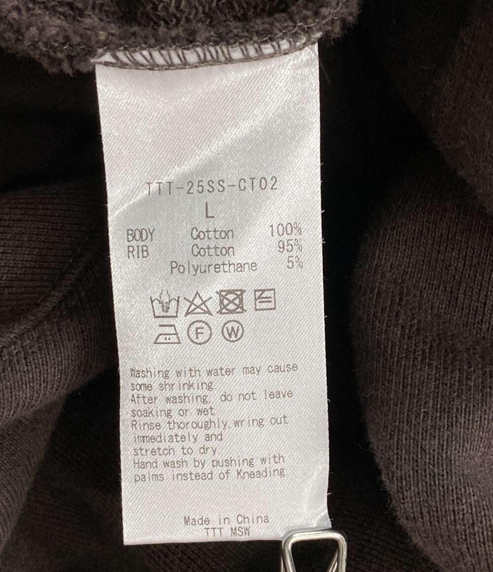 TTT MSW ティーモダンストリートウエア パーカー LOGO HOODIE BROWN メンズ SIZE L